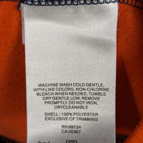 Columbia Auburn Tigers M Fleece Pullover Men Navy Orange Zip NCAA Embroidered - Picture 4 of 5